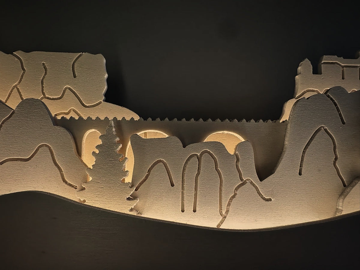 Lichterbogen Sächsische Schweiz – Detail Bastei